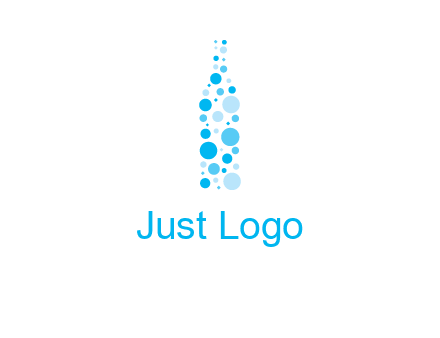 bubble wine bottle icon