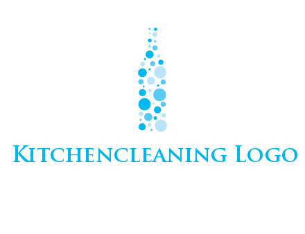 bubble wine bottle icon