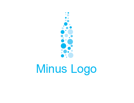 bubble wine bottle icon