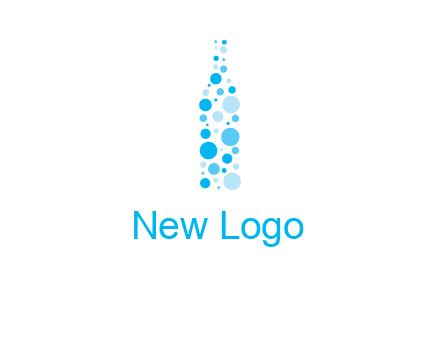 bubble wine bottle icon