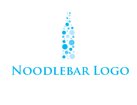 bubble wine bottle icon