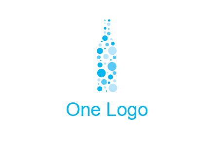 bubble wine bottle icon