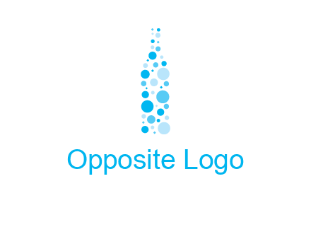 bubble wine bottle icon
