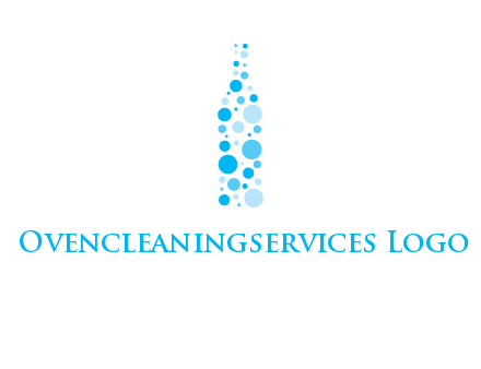 bubble wine bottle icon