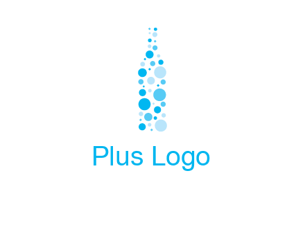 bubble wine bottle icon