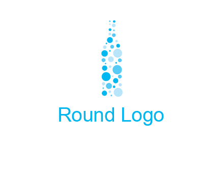 bubble wine bottle icon