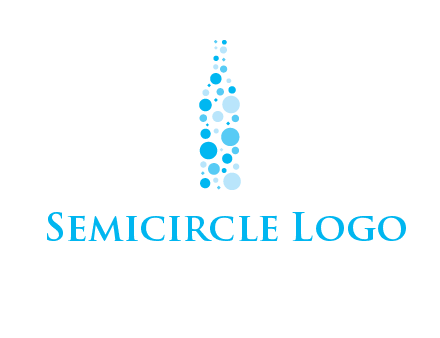 bubble wine bottle icon