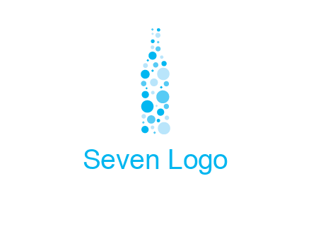 bubble wine bottle icon