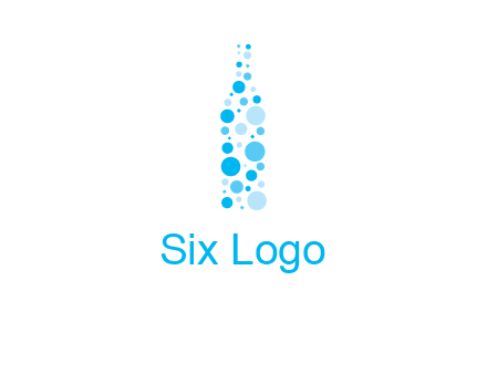 bubble wine bottle icon
