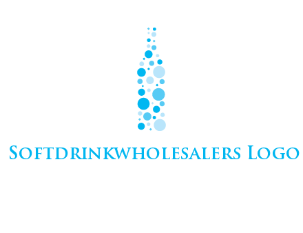 bubble wine bottle icon