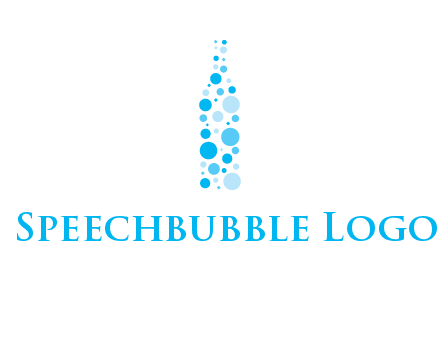 bubble wine bottle icon