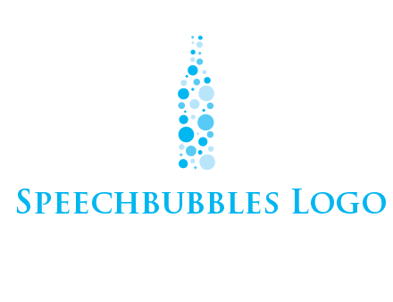 bubble wine bottle icon