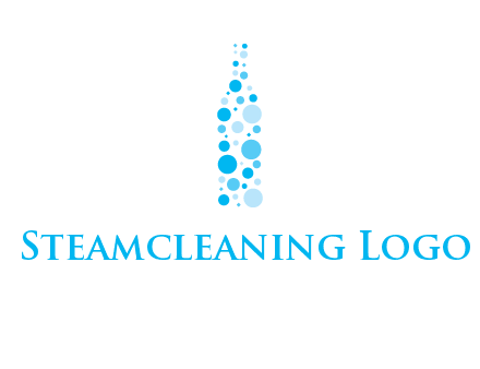 bubble wine bottle icon