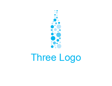 bubble wine bottle icon