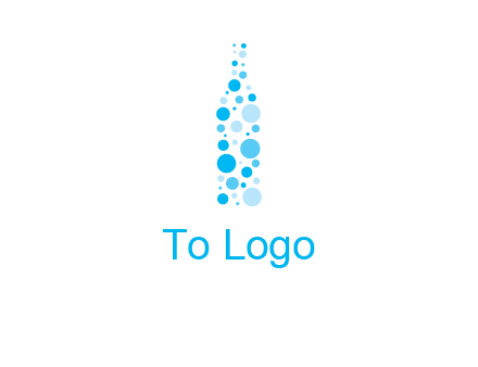 bubble wine bottle icon