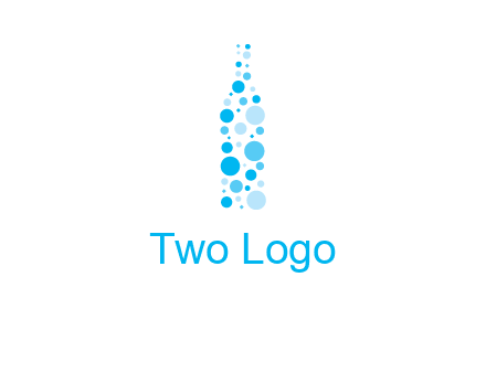 bubble wine bottle icon