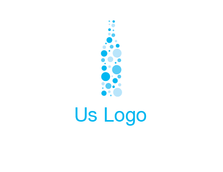 bubble wine bottle icon