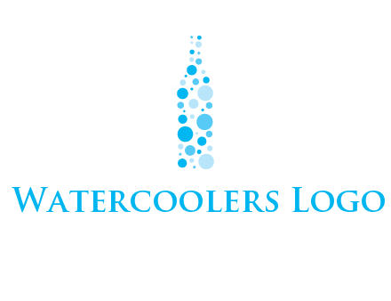 bubble wine bottle icon
