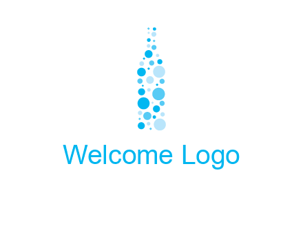 bubble wine bottle icon
