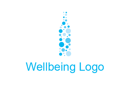 bubble wine bottle icon