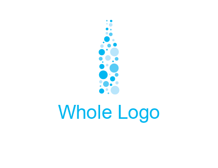 bubble wine bottle icon