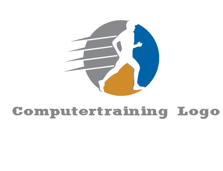 running in circle logo