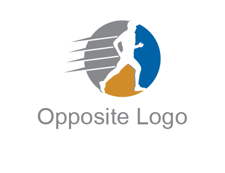 running in circle logo