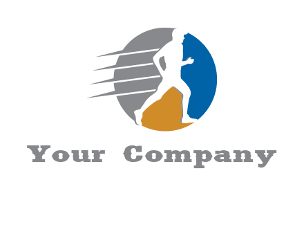running in circle logo
