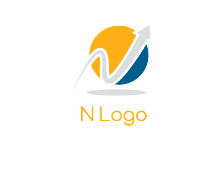 Letter N arrow logo