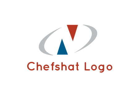 negative space letter N logo