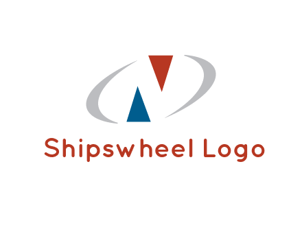 negative space letter N logo