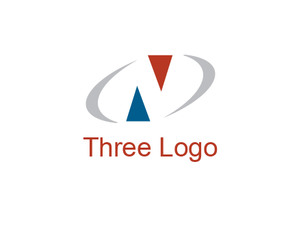 negative space letter N logo