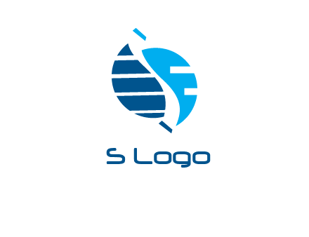 High tech letter S logo