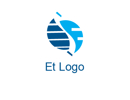 High tech letter S logo