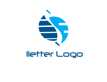 High tech letter S logo