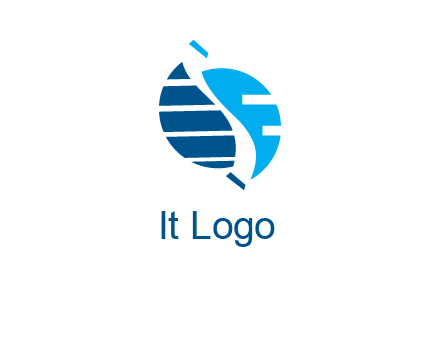 High tech letter S logo