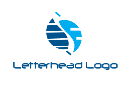High tech letter S logo