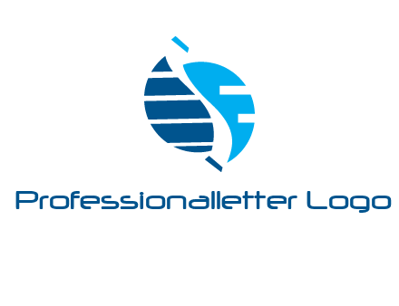 High tech letter S logo