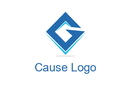 letter G in shape logo