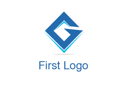 letter G in shape logo