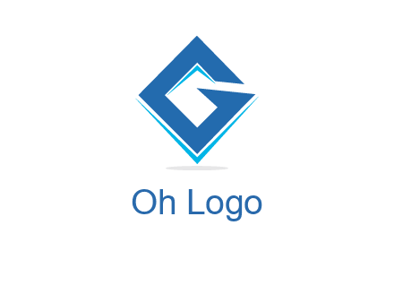 letter G in shape logo
