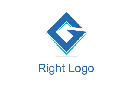 letter G in shape logo