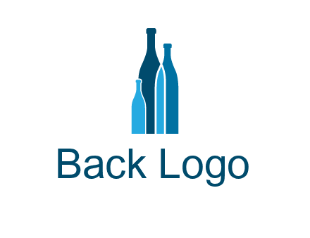 wine bottle logo