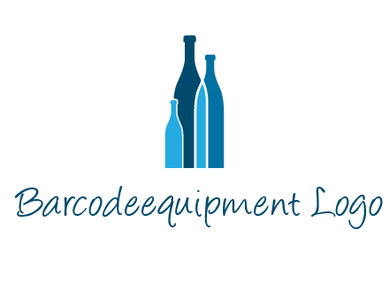 wine bottle logo