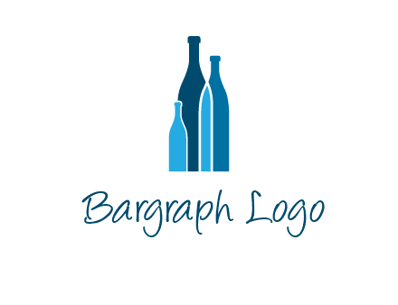 wine bottle logo