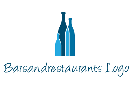 wine bottle logo