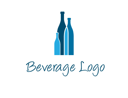 wine bottle logo