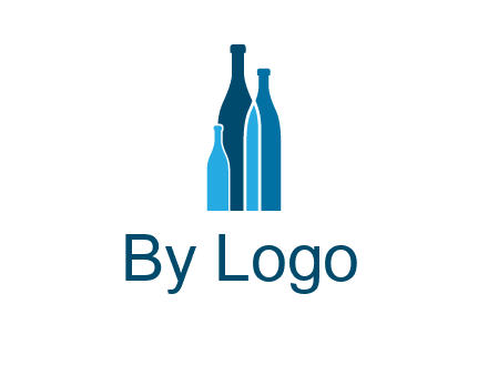 wine bottle logo