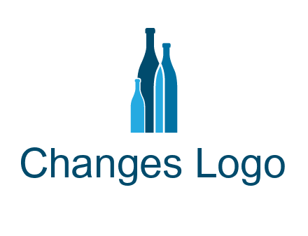 wine bottle logo