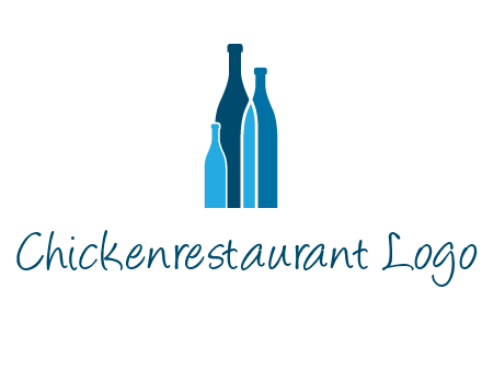 wine bottle logo